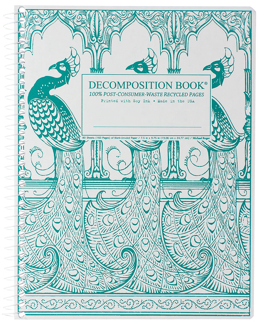 Peacocks Decomposition Book (Blank Pages)